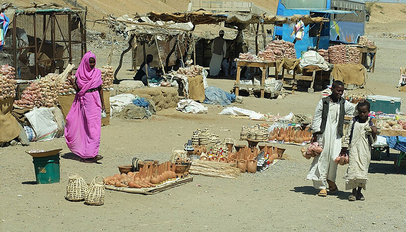 Markt im Sudan