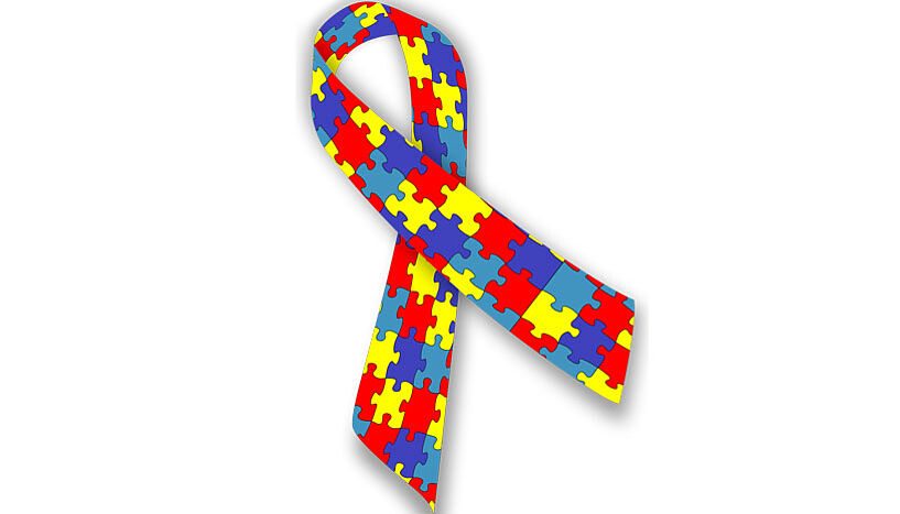 The puzzle ribbon is an often used symbol for the autism spectrum, as it represents the diversity of conditions and people within it.