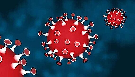 Corona Virus grafisch dargestellt