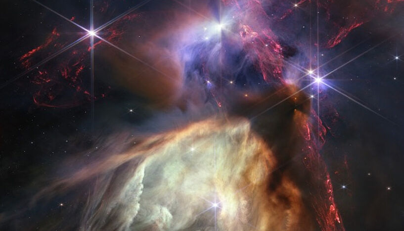 Fig. 1:  Image of the Rho Ophiuchi cloud complex.