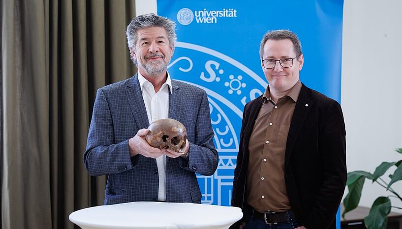 PK-Abb. 1: Gerhard Weber und Martin Steskal bei der Pressekonferenz