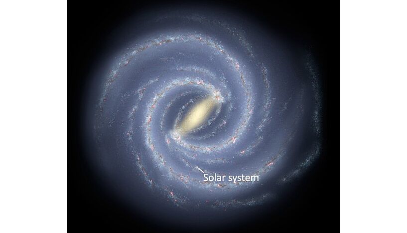 Fig. 1: Picture of artistic representation of the Milky Way.