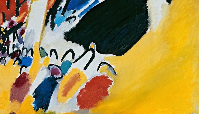 Ein Ausschnitt aus dem Werk Impression III von Wassily Kandinsky aus dem Jahr 1911