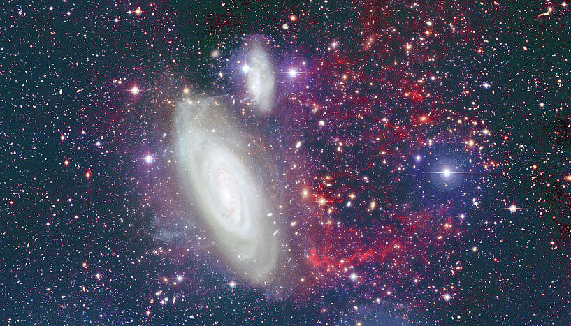 Galaxienansammlung im Sternbild Virgo