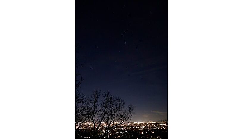 Fig. 5: Picture of the Orion constellation over Vienna.