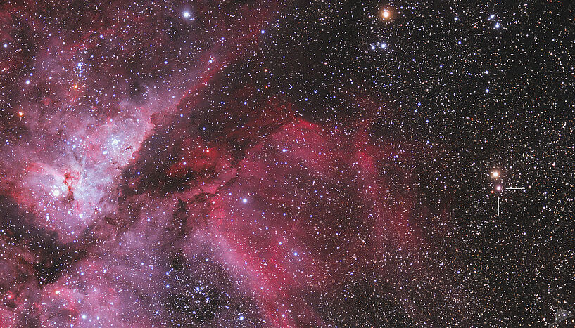 Position of Nova Carinae 2018 in the sky.
