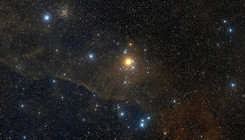 NGC 2451A: Ein optisches Bild des Sternhaufens NGC 2415A. Er gehört zur Messier 6-Familie.
